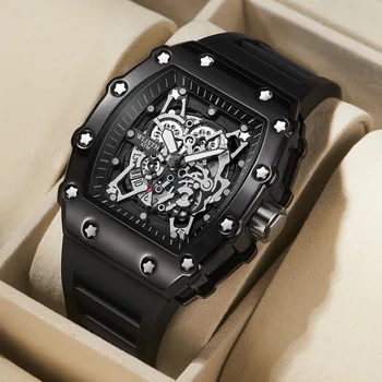 Visiškai naujas vyriškas karinis laikrodis Mados hiphopo šviečiantis kalendorius Kūrybinis laikrodis Sportas lauke Nemechaninis kvarcinis rankinis laikrodis