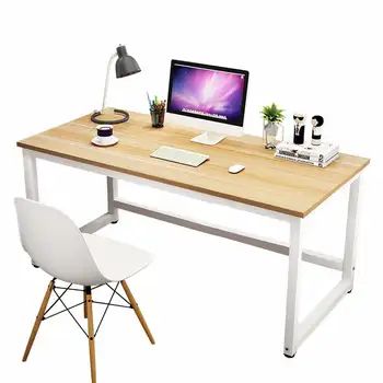 Kompiuterio stalo studijų rašymo stalas namų biurui Modernus paprastas stilius su tvirtu metaliniu rėmu