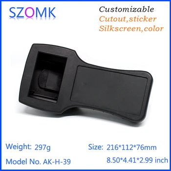 SZOMK 1 gabalas 216 * 112 * 76mm Plastikinė rankinė korpuso elektronikos projekto dėžutė juoda plastikinė valdymo korpuso dėžutė
