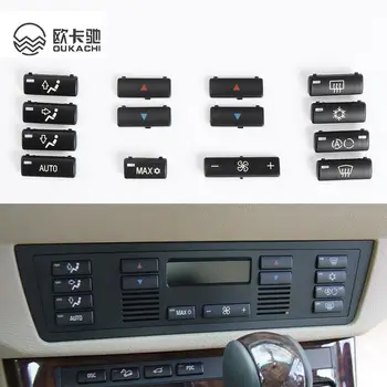 Automobilio A/C šildytuvas Klimato temperatūros kontrolė Mygtukas Oro kondicionavimo rakto dangtelis Klimato kontrolės dangtelis BMW 5 serijos E39 X5 E53