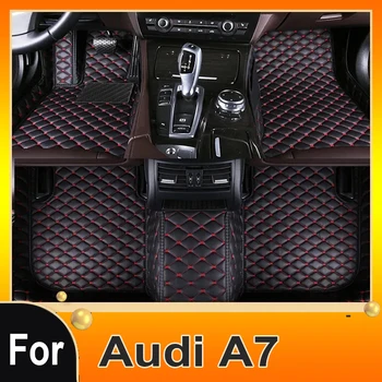 Automobilių grindų kilimėliai Audi A7 2012 2013 2014 2015 2016 2017 2018 Automatinės pėdų pagalvėlės Automobilių kilimų dangtis Salono aksesuarai