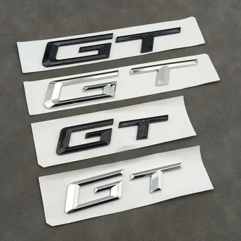 3D ABS GT Logotipo raidės Automobilio bagažinės ženklelis Lipdukas BMW X1 X3 X5 X6 F10 F25 F34 F07 E71 3 5 serijos GT emblemos lipdukų priedai