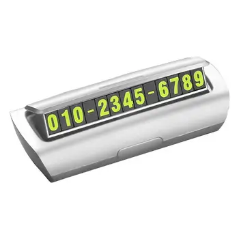 Automobilis Laikinas Parkavimas Telefono kortelė Automobilis Laikinas šviečiantis stovėjimo numeris Šviečiantis automobilis Laikinas stovėjimo stotelės priedai
