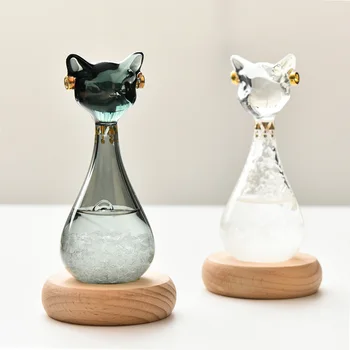 Creative Simple Weather Forecast Butelis Egipto katės audros butelis Gimtadienio dovana Valentino dienos kūrybinė dovanų mazgo vestuvių dėžutė
