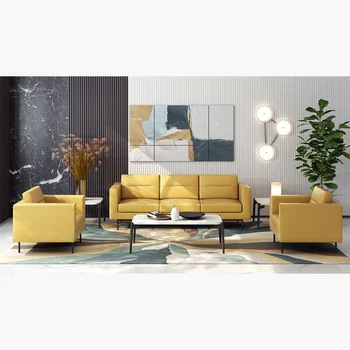 Didmeninė prekyba biuro baldais Aukštos kokybės prabangi biuro sofa modulinė biuro sofa moderni