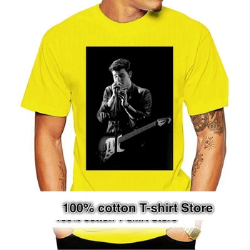 Shawn Mendes marškinėliai 2021 Gitaros mikrofonas Gimtadienio dovana Mwn Women Black S 3Xl Fashion Tee marškinėliai